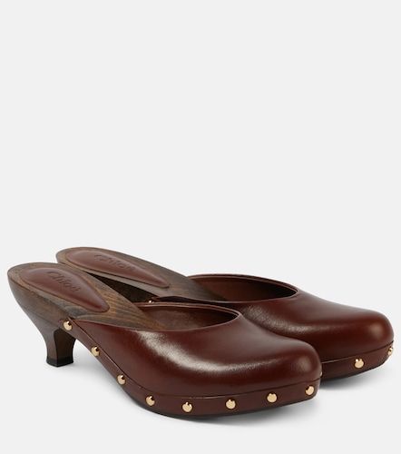 Chloe Judith studded leather clogs - Chloe - Modalova