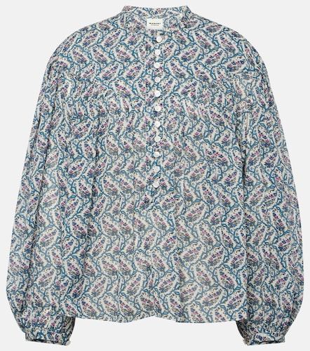 Top Salika de algodón estampado - Marant Etoile - Modalova