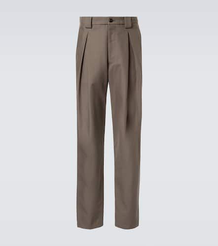 Cotton straight pants - Giorgio Armani - Modalova