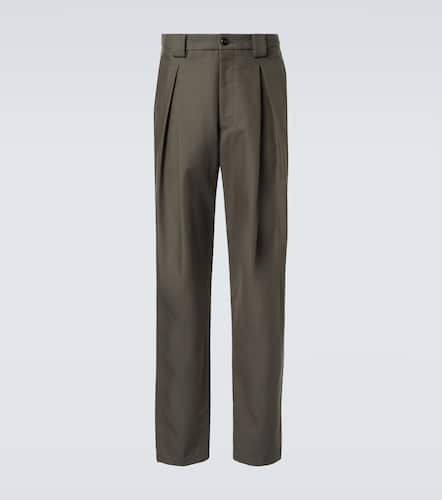 Cotton straight pants - Giorgio Armani - Modalova