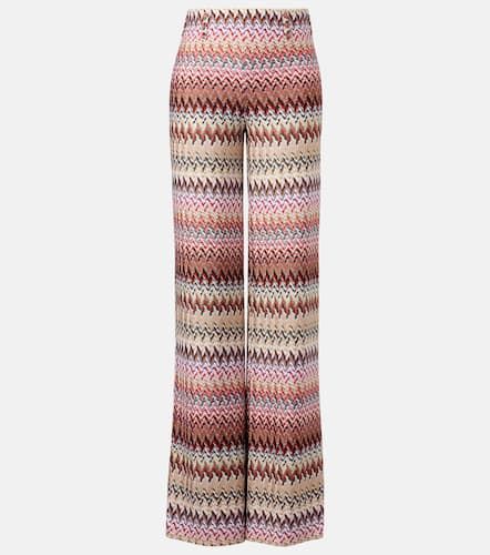 Zigzag lam wide-leg pants - Missoni - Modalova