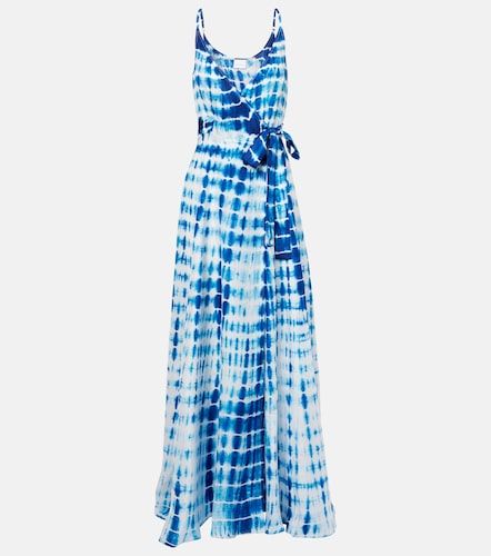 Vestido envolvente de seda tie-dye - Anna Kosturova - Modalova