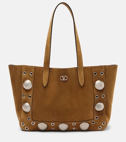 Borsa Nellcôte Medium in suede - Valentino Garavani - Modalova