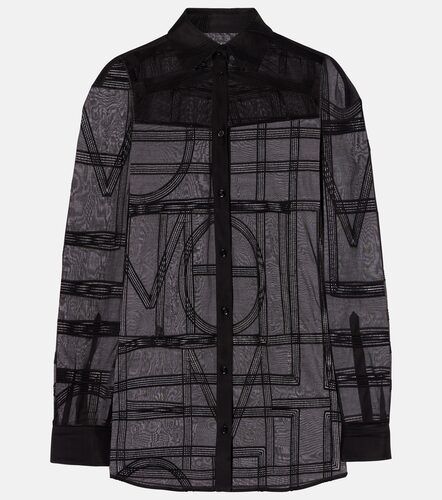 Camisa de gasa de algodón y seda bordada - Toteme - Modalova
