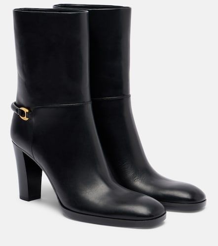 Sulpice 80 leather ankle boots - Saint Laurent - Modalova