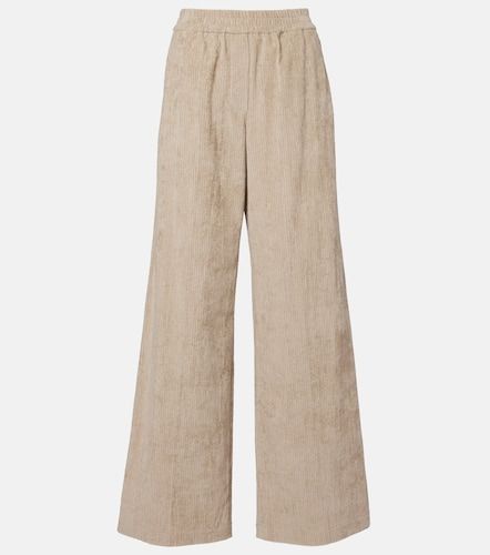 Pantaloni a gamba larga in velluto di cotone a coste - Brunello Cucinelli - Modalova