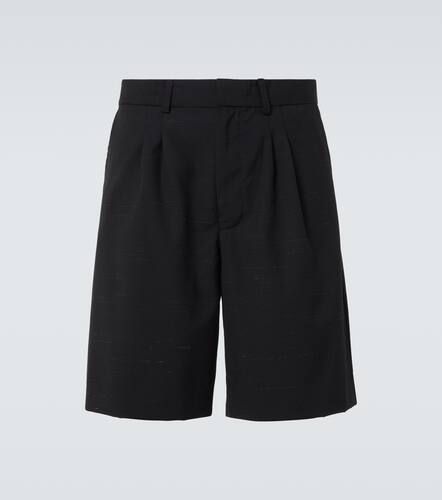 Heathered cotton and wool shorts - Commas - Modalova