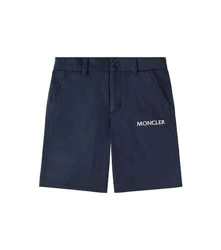 Logo cotton-blend gabardine shorts - Moncler Enfant - Modalova