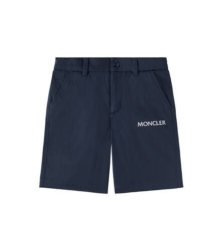 Logo cotton-blend gabardine shorts - Moncler Enfant - Modalova