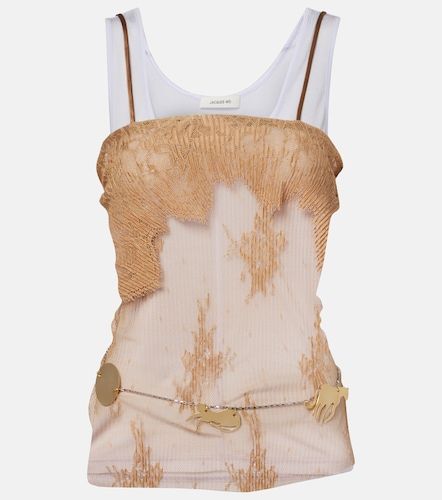 Jacques Wei Top in jersey e pizzo - Jacques Wei - Modalova