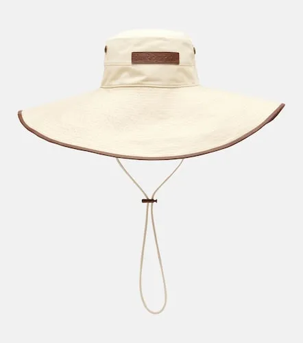 Sombrero en mezcla de algodón con piel - Burberry - Modalova