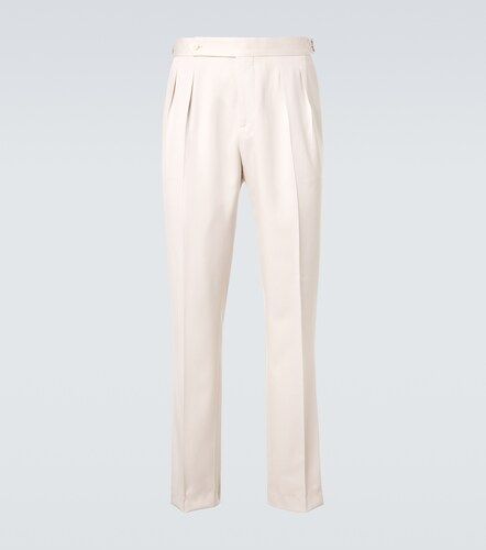 Pantaloni regular in seta - Brunello Cucinelli - Modalova