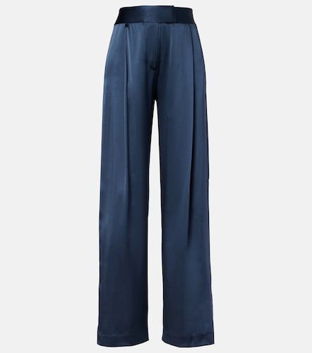 Weite High-Rise-Hose aus Seide - The Sei - Modalova