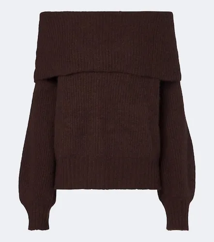 Off-shoulder cashmere and silk sweater - Jardin des Orangers - Modalova
