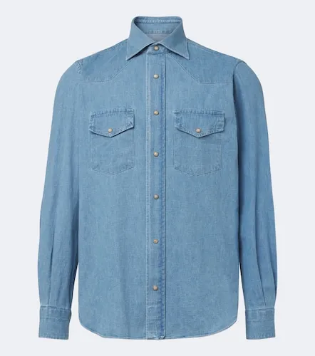 Eleventy Denim Western shirt - Eleventy - Modalova