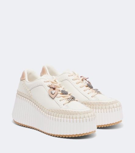 Nama leather platform sneakers - Chloe - Modalova