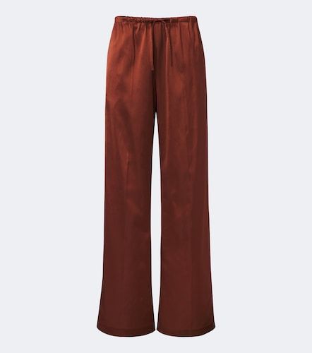 Pantalones anchos de satén - Dries Van Noten - Modalova