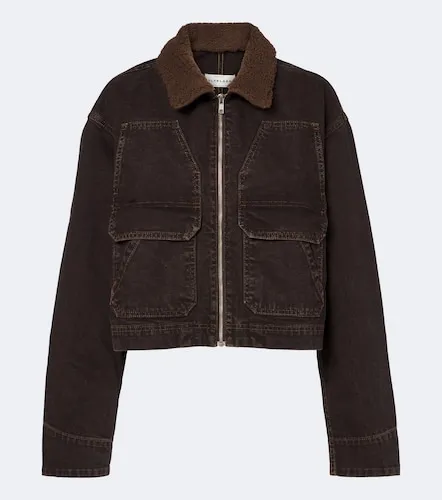 Atlas Worker shearling-trimmed denim jacket - SLVRLAKE - Modalova