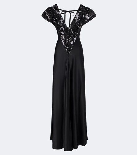 Robe aus Seidensatin mit Spitze - Rodarte - Modalova