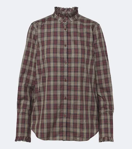 Elio ruffled checked cotton shirt - Nili Lotan - Modalova