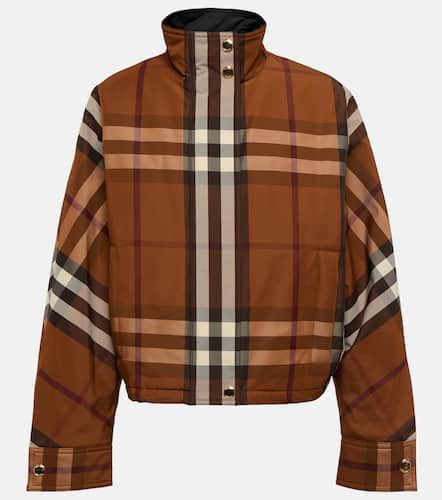 Burberry Checked funnel-neck jacket - Burberry - Modalova