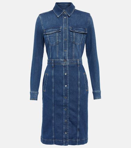 Luxe denim shirt dress - 7 For All Mankind - Modalova