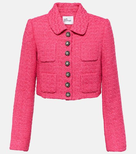 Cropped bouclÃ© jacket - Self-Portrait - Modalova