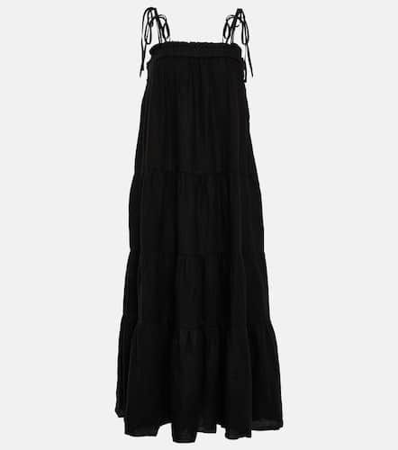 Charlie tiered linen maxi dress - Velvet - Modalova