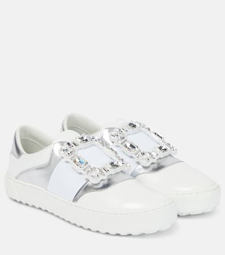 Very Vivier embellished leather sneakers - Roger Vivier - Modalova