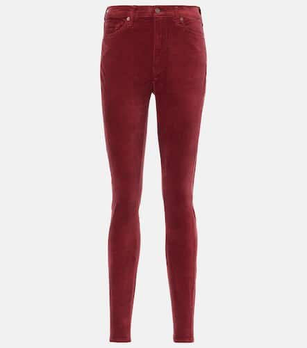 High-rise velvet slim pants - 7 For All Mankind - Modalova