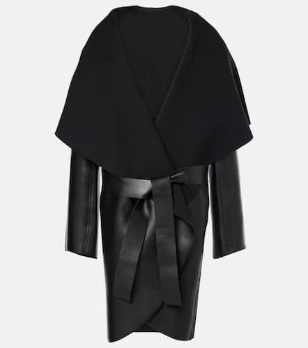 Reversible faux leather coat - Norma Kamali - Modalova