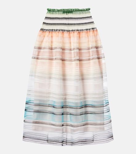 Gonna midi in tulle a righe - Susan Fang - Modalova