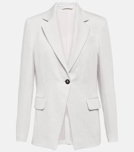 Cotton and linen blazer - Brunello Cucinelli - Modalova