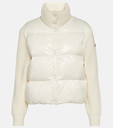 Moncler Down-paneled wool jacket - Moncler - Modalova