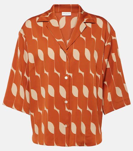 Camisa de mezcla de seda estampada - Dries Van Noten - Modalova