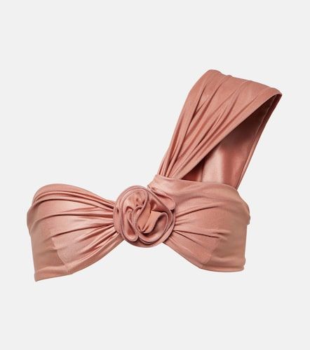 Top bikini con applicazioni floreali - Magda Butrym - Modalova