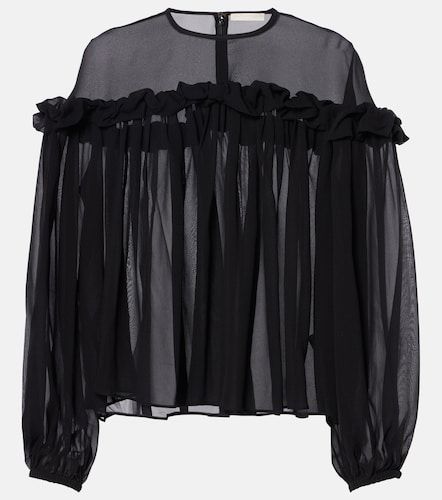 Peggy ruffled silk georgette blouse - Ulla Johnson - Modalova
