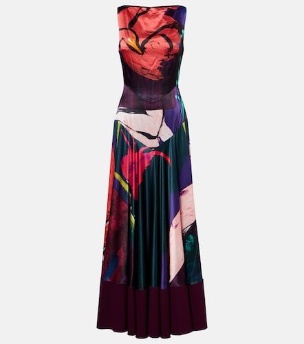 Munir printed silk satin gown - Roksanda - Modalova