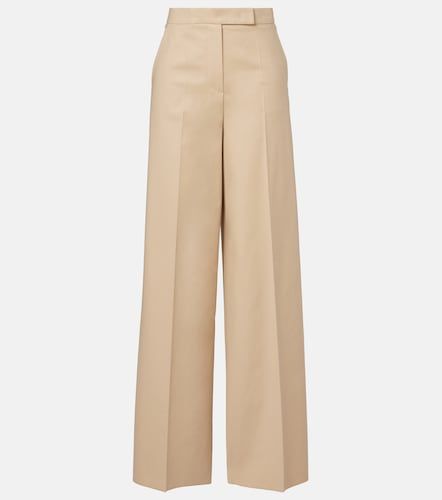 Pantaloni in misto cotone a gamba larga - Max Mara - Modalova