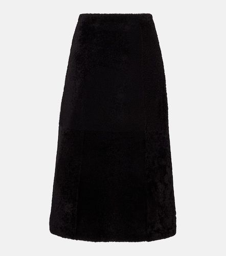 Gonna lunga in shearling - Yves Salomon - Modalova