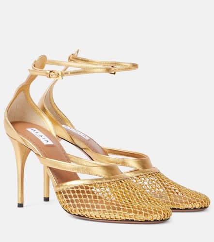 Infradito Fishnet 90 leather pumps - Alaia - Modalova