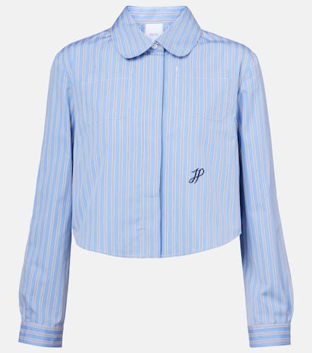 Bengal stripe cropped poplin shirt - Patou - Modalova