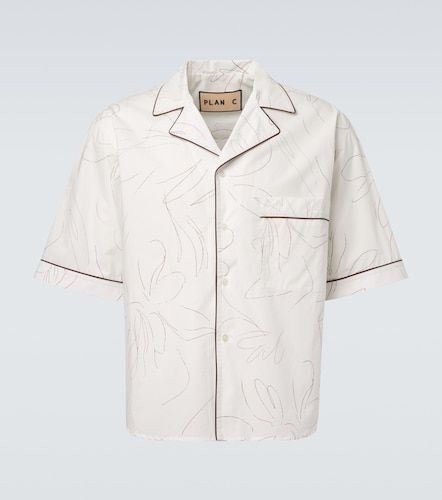 Plan C Printed cotton shirt - Plan C - Modalova
