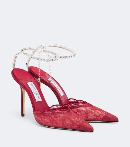Jimmy Choo Pumps Saeda in pizzo - Jimmy Choo - Modalova