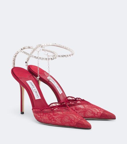 Saeda embellished lace pumps - Jimmy Choo - Modalova