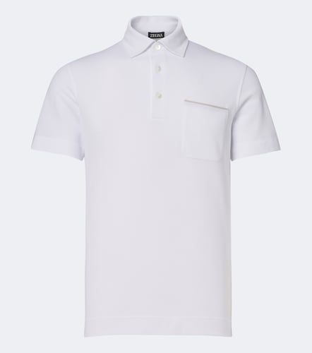 Zegna Polo de piqué de algodón - Zegna - Modalova