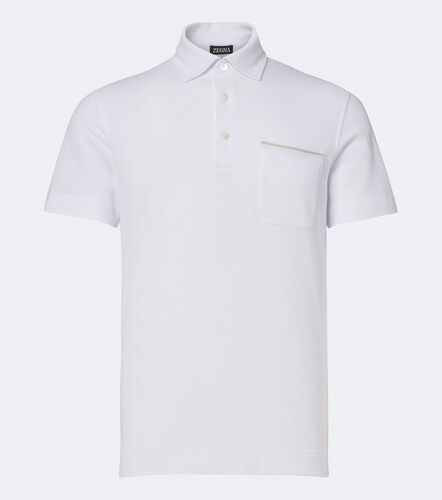 Zegna Polo in piqué di cotone - Zegna - Modalova