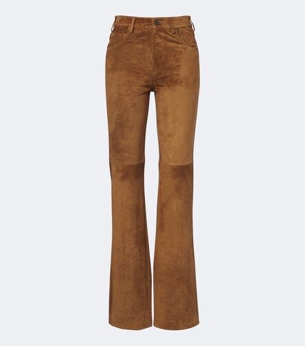 Pantaloni Joan a gamba larga in suede - Nili Lotan - Modalova