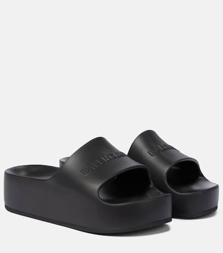 Logo rubber platform slides - Balenciaga - Modalova