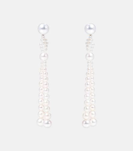 Opera 14kt gold earrings with freshwater pearls - Sophie Bille Brahe - Modalova